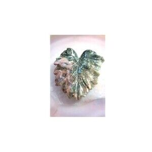 Ocean Jasper Leaf Carving